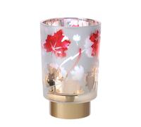 Hervit art. 29100 lampada vetro Foliage dia.11x20cm