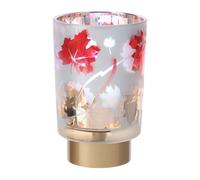 Hervit art. 29101 lampada vetro Foliage dia.14,5X26cm