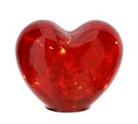 Hervit art. 29676 lampada led cuore vetro rosso 15xh12,5cm