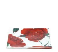 HERVIT ART. 29705 PIATTINO VETRO ROSE BACCARAT 20X20CM