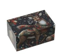Hervit art. 30091 scatola vetro renna 15x9xh9,5cm