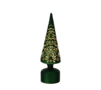 Hervit art. 30292 albero cono vetro led verde dia. 9xh31cm