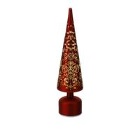 Hervit art. 30293 albero cono vetro led rosso dia. 10xh40cm