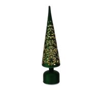 Hervit art. 30294 albero cono vetro led verde dia. 10xh40cm