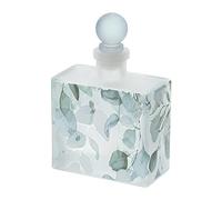Hervit Bottiglia in Vetro Porta essenze Blu Decoro Floreale Botanic 9,5X14,5cm