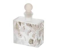 Hervit Bottiglia in Vetro Porta essenze Rosa Decoro Floreale Botanic 9,5X14,5cm
