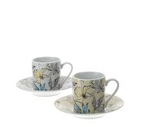 Hervit BOX 2 TAZZINE CAFFE' PORCELLANA 9X5CM