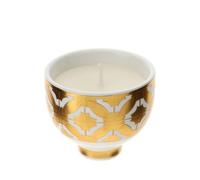Hervit Candela Profumata Oud in Ciotola Ceramica Bisanzio da 50gr, Scatola Regalo e Diversi Colori - Segnaposto, Bomboniera, Regalo, Regalo Natale, Cadeau - Ø6cm