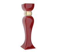 Hervit Candelabro Porta Candela in gres Rosso e Oro Effetto Opaco h 39 cm