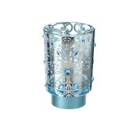Hervit Lampada a LED da Tavolo in Vetro con Pietre Bisanzio D10xH15 cm 4 Varianti (1pz) Azzurro