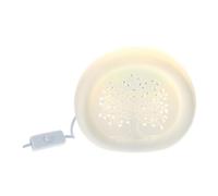 Hervit Lampada oblò in Porcellana Bianca L'Albero della Vita 21x9xH18 cm