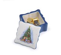 HERVIT NATALE ART. 26746 BOX MUSICALE PORCELLANA 9X9X5 CM ABETE