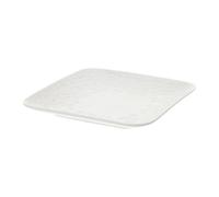 Hervit Piattino Quadrato svuotatasche in Porcellana Bianca Romance 21x21 cm