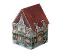 Hervit Scatola in vetro di Natale Cottage D9xH13 cm