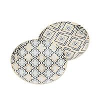 HERVIT Set due piatti dessert dolce in porcellana VLK Design Marrakech Ø19 cm