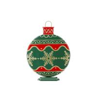 Hervit Sfera di natale display piatta in metallo D40xH54 cm