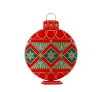 Hervit Sfera di natale display piatta in metallo D48xH64.5 cm