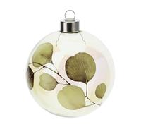 HERVIT SFERA VETRO SOFFIATO BOTANIC GIALLA DIA.10CM