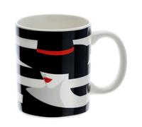 Hervit Tazza Mug in Porcellana linea Fashion Lola - Ø8x10cm - cod.29070 - in Porcellana New Bone China con Scatola Regalo