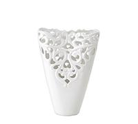 Hervit Vaso Porcellana Traforato Bianco 22X28Cm