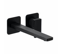 Herzbach CEO BLACK rubinetto lavabo a parete, 36.220957.1.12, CEO BLACK nero opaco [Rubinetteria Bagno > Rubinetteria Lavabo]