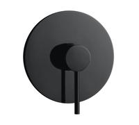 Herzbach DEEP BLACK rubinetto doccia da incasso con miscelatore, 23.210550.1.12, DEEP BLACK nero opaco [Rubinetteria Bagno > Rubinetteria Doccia]