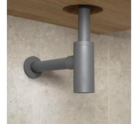 Herzbach DEEP GREY sifone, 23.485800.1.06, DEEP GREY grigio opaco [Rubinetteria Bagno > Sistemi di Scarico]