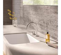 Herzbach DEEP rubinetto lavabo, 18.022210.1.09, DEEP acciaio inox spazzolato [Rubinetteria Bagno > Rubinetteria Lavabo]
