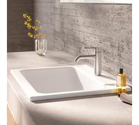 Herzbach DEEP rubinetto lavabo M-Size, 18.023200.1.09, M-Size DEEP acciaio inox spazzolato [Rubinetteria Bagno > Rubinetteria Lavabo]