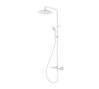 Herzbach DEEP WHITE colonna doccia con termostatico, 23.988525.1.07, DEEP WHITE bianco opaco [Rubinetteria Bagno > Colonne Doccia]