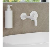 Herzbach DEEP WHITE rubinetto lavabo a parete, 23.203754.1.07, DEEP WHITE bianco opaco [Rubinetteria Bagno > Rubinetteria Lavabo]