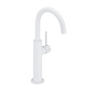 Herzbach DEEP WHITE rubinetto lavabo alto Slim L-Size, 23.203420.2.07, Slim L-Size DEEP WHITE bianco opaco [Rubinetteria Bagno > Rubinetteria Lavabo]