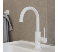 Herzbach DEEP WHITE rubinetto lavabo M-Size, 23.203420.1.07, M-Size DEEP WHITE bianco opaco [Rubinetteria Bagno > Rubinetteria Lavabo]