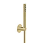 Herzbach Design iX PVD set doccia con supporto, 1 tipo di getto, 21.914000.1.41, Design iX PVD brass steel [Rubinetteria Bagno > Set Doccia]