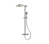 Herzbach Living Spa colonna doccia con termostatico, 11.988525.1.09, Living Spa acciaio inox spazzolato [Rubinetteria Bagno > Colonne Doccia]