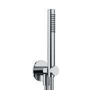 Herzbach Living Spa set doccia con presa d'acqua e supporto, 1 tipo di getto, 11.914400.1.01, Living Spa; DEEP BLACK; DEEP GREY; DEEP WHITE; SIRO; SIRO PVD GOLD; SIRO GREY; SIRO WHITE; SIRO BLACK crom