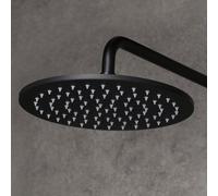 Herzbach Living Spa soffione doccia, 1 tipo di getto, 23.600250.1.12, Living Spa nero opaco [Rubinetteria Bagno > Soffioni Doccia]