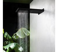 Herzbach Living Spa soffione doccia, 2 tipi di getto, 23.661600.2.12, Living Spa; DEEP BLACK; DEEP GREY; DEEP WHITE; SIRO; SIRO PVD GOLD; SIRO GREY; SIRO WHITE; SIRO BLACK nero opaco [Rubinetteria Bag