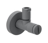 Herzbach LIVING valvola ad angolo, 1/2" x 3/8", 23.954780.1.06, LIVING; DEEP BLACK; DEEP GREY; DEEP WHITE; SIRO BLACK; SIRO WHITE; SIRO GREY; SIRO PVD GOLD grigio opaco [Rubinetteria Bagno > Rubinetti