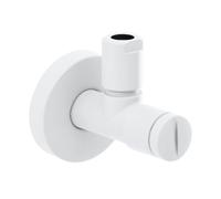 Herzbach LIVING valvola ad angolo, 1/2" x 3/8", 23.954780.1.07, LIVING; DEEP BLACK; DEEP GREY; DEEP WHITE; SIRO BLACK; SIRO WHITE; SIRO GREY; SIRO PVD GOLD bianco opaco [Rubinetteria Bagno > Rubinetti