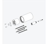 Herzbach Logic Plus prolunga da incasso per miscelatore monocomando da incasso, 21.081500.1.39, Logic Plus; DEEP BLACK; DEEP GREY; DEEP WHITE; SIRO; SIRO BLACK; SIRO GREY; SIRO WHITE; SIRO PVD GOLD co