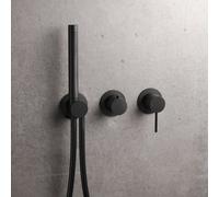 Herzbach MODUL7 miscelatore monocomando, per vasca e doccia, 70.702002.1.12, MODUL7 nero opaco [Rubinetteria Bagno > Rubinetteria Doccia]