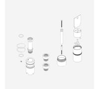 Herzbach MODUL7 prolunga 30 mm, per miscelatore monocomando con bocca di erogazione vasca, 2 uscite, 70.728012.1.09, MODUL7 [Rubinetteria Bagno > Accessori di Montaggio per Rubinetteria Bagno]