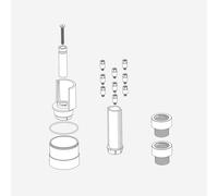 Herzbach MODUL7 PUSH prolunga 25 mm, per termostatico con supporto doccetta, 1 uscita, 70.718003.1.09, MODUL7 PUSH; MODUL7 [Rubinetteria Bagno > Accessori di Montaggio per Rubinetteria Bagno]