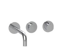 Herzbach MODUL7 PUSH rubinetto lavabo a parete, 70.702403.1.01, MODUL7 PUSH; MODUL7 cromo [Rubinetteria Bagno > Rubinetteria Lavabo]