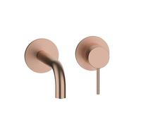 Herzbach MODUL7 rubinetto lavabo a parete, 70.701602.1.39, MODUL7 copper steel [Rubinetteria Bagno > Rubinetteria Lavabo]