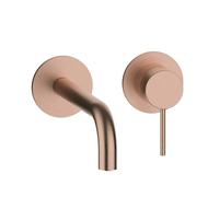 Herzbach MODUL7 rubinetto lavabo a parete, 70.702102.1.39, MODUL7 copper steel [Rubinetteria Bagno > Rubinetteria Lavabo]