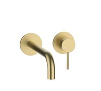 Herzbach MODUL7 rubinetto lavabo a parete, 70.702402.1.41, MODUL7 brass steel [Rubinetteria Bagno > Rubinetteria Lavabo]