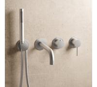 Herzbach MODUL7 rubinetto vasca da incasso, miscelatore monocomando, 70.702012.1.09, MODUL7 acciaio inox spazzolato [Rubinetteria Bagno > Rubinetteria Vasca]