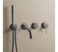 Herzbach MODUL7 rubinetto vasca da incasso, miscelatore monocomando, 70.702012.1.40, MODUL7 black steel [Rubinetteria Bagno > Rubinetteria Vasca]